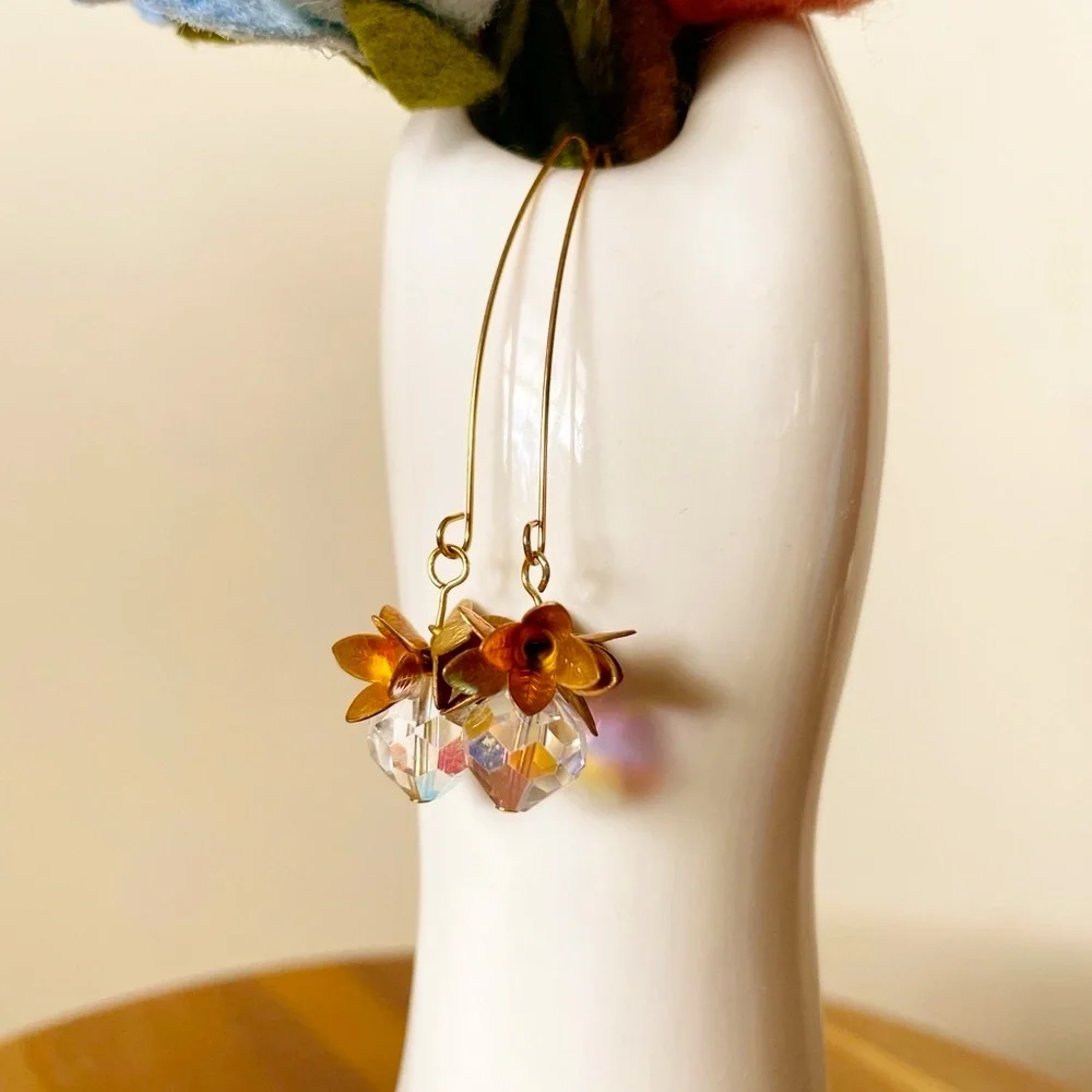 Anthro long earrings